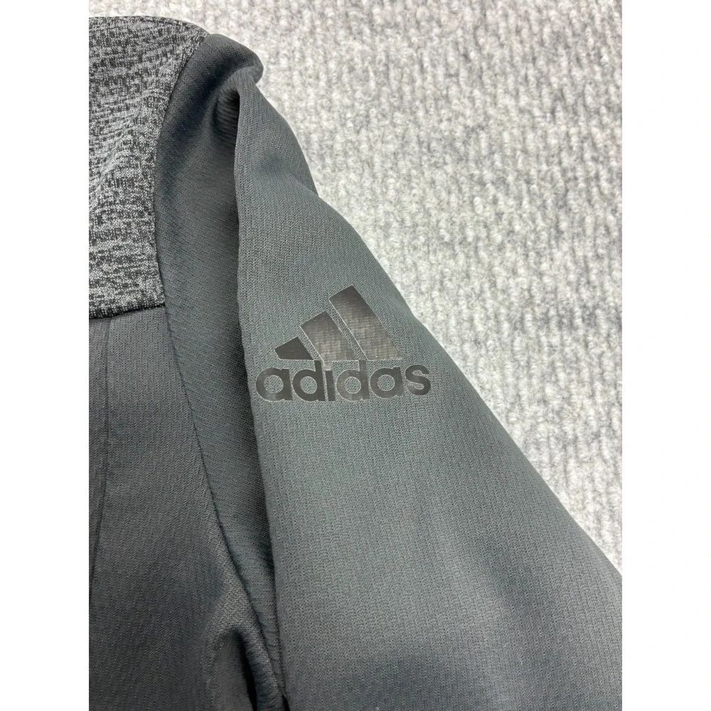 Adidas ClimaWarm Jacket Mens Small Gray Full Zip Training Track FM5538